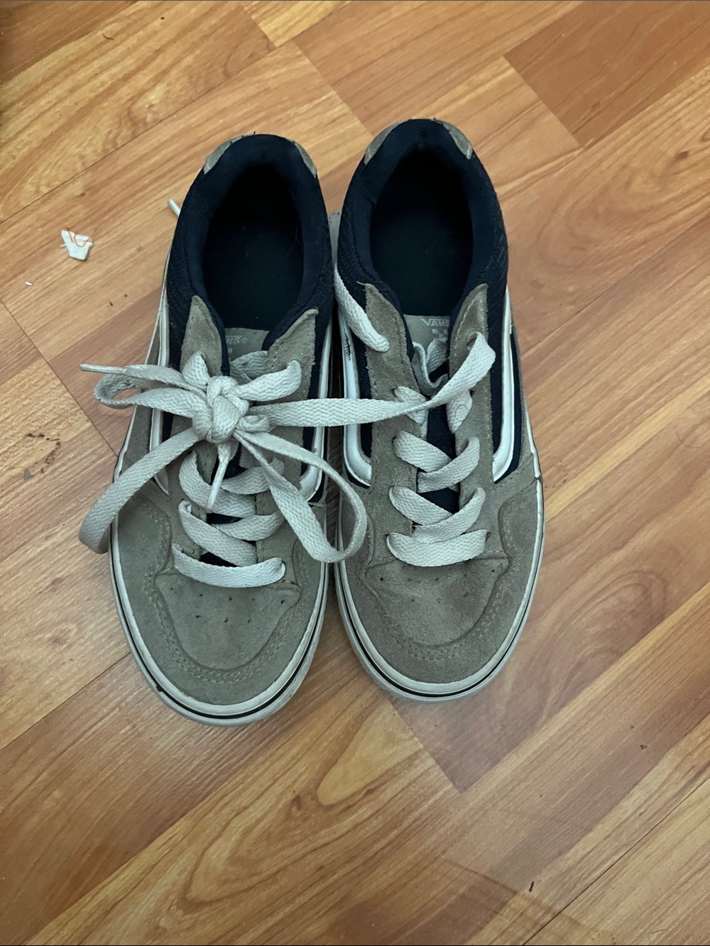 Vans Kids Old Skool Sneakers - Tan & Black Size 2